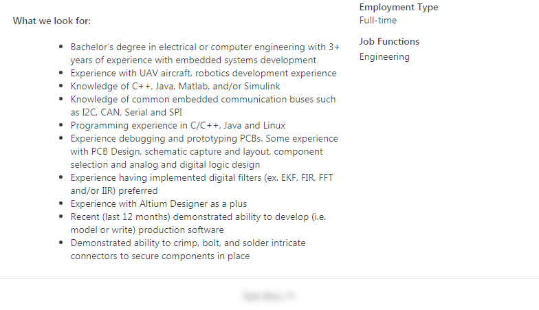 Zomato job posting details
